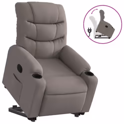 VidaXL 3206652, Tissu, Taupe, mousse, 110 kg, 755 mm, 930 mm