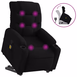 VidaXL 3206656, Tissu, Noir, mousse, 110 kg, 755 mm, 930 mm