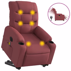 VidaXL 3206657, Tissu, Rouge, mousse, 110 kg, 755 mm, 930 mm