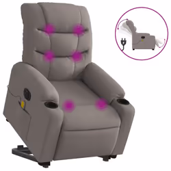 VidaXL 3206661, Tissu, Taupe, mousse, 110 kg, 755 mm, 930 mm