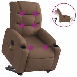VidaXL 3206667, Tissu, Marron, mousse, 110 kg, 755 mm, 930 mm