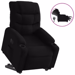VidaXL 3206674, Tissu, Noir, mousse, 110 kg, 755 mm, 930 mm