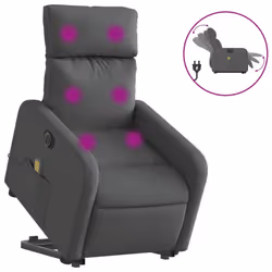 VidaXL 3206709, Tissu, Gris, mousse, 110 kg, 50 cm, 55,5 cm
