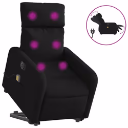 VidaXL 3206710, Tissu, Noir, mousse, 110 kg, 50 cm, 55,5 cm