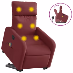 VidaXL 3206711, Tissu, Rouge, mousse, 110 kg, 50 cm, 55,5 cm