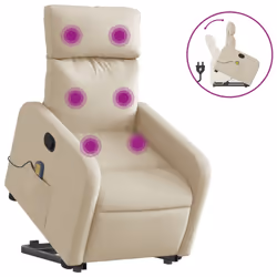 VidaXL 3206725, Tissu, Crème, mousse, 110 kg, 50 cm, 55,5 cm