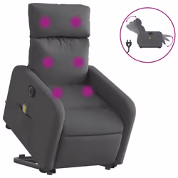 VidaXL 3206727, Tissu, Gris, mousse, 110 kg, 50 cm, 55,5 cm