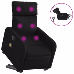 VidaXL 3206728, Tissu, Noir, mousse, 110 kg, 50 cm, 55,5 cm