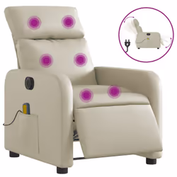 VidaXL 3206743, Simili-cuir, Crème, mousse, 110 kg, 50 cm, 55,5 cm