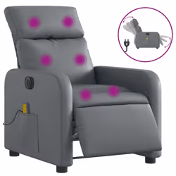 VidaXL 3206745, Simili-cuir, Gris, mousse, 110 kg, 50 cm, 55,5 cm