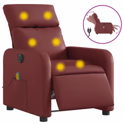 VidaXL 3206746, Simili-cuir, Rouge, mousse, 110 kg, 50 cm, 55,5 cm