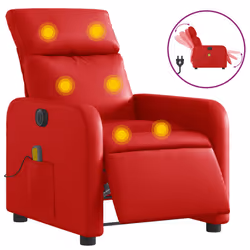 VidaXL 3206747, Simili-cuir, Rouge, mousse, 110 kg, 50 cm, 55,5 cm