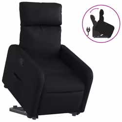 VidaXL 3206749, Simili-cuir, Noir, mousse, 110 kg, 50 cm, 55,5 cm