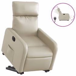 VidaXL 3206750, Simili-cuir, Crème, mousse, 110 kg, 50 cm, 55,5 cm