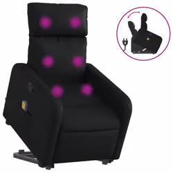 VidaXL 3206756, Simili-cuir, Noir, mousse, 110 kg, 50 cm, 55,5 cm