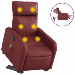 VidaXL 3206760, Simili-cuir, Rouge, mousse, 110 kg, 50 cm, 55,5 cm