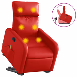 VidaXL 3206761, Simili-cuir, Rouge, mousse, 110 kg, 50 cm, 55,5 cm
