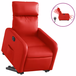VidaXL 3206768, Simili-cuir, Rouge, mousse, 110 kg, 50 cm, 55,5 cm