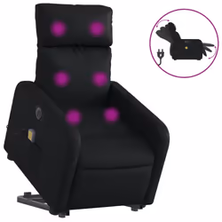 VidaXL 3206770, Simili-cuir, Noir, mousse, 110 kg, 50 cm, 55,5 cm