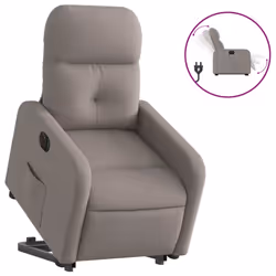 VidaXL 3206802, Tissu, Taupe, mousse, 110 kg, 660 mm, 890 mm