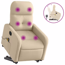 VidaXL 3206812, Tissu, Crème, mousse, 110 kg, 660 mm, 890 mm