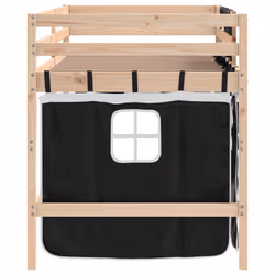 VidaXL 3206955 Lit pour enfant Noir, Blanc Polyester - Vue supplémentaire 8
