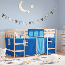 VidaXL 3206956 Lit pour enfant Bleu Polyester