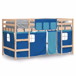 VidaXL 3206956 Lit pour enfant Bleu Polyester