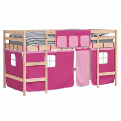 VidaXL 3206957 Lit pour enfant Rose Polyester - Vue supplémentaire 4
