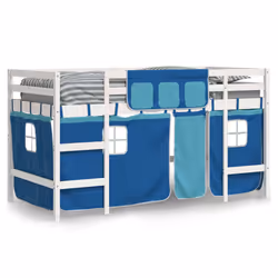 VidaXL 3206959 Lit pour enfant Bleu Polyester
