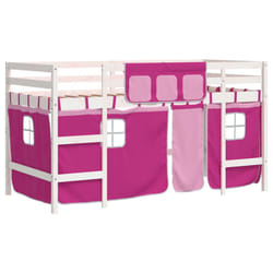 VidaXL 3206960 Lit pour enfant Rose Polyester