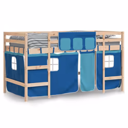 VidaXL 3206965 Lit pour enfant Bleu Polyester