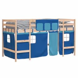 VidaXL 3206965 Lit pour enfant Bleu Polyester - Vue supplémentaire 4