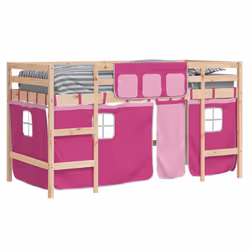 VidaXL 3206966 Lit pour enfant Rose Polyester - Vue supplémentaire 4