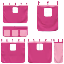 VidaXL 3206966 Lit pour enfant Rose Polyester - Vue supplémentaire 7