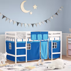 VidaXL 3206968 Lit pour enfant Bleu Polyester