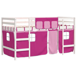 VidaXL 3206969 Lit pour enfant Rose Polyester