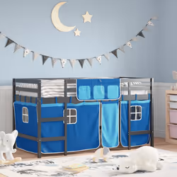 VidaXL 3206971 Lit pour enfant Bleu Polyester