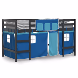 VidaXL 3206971 Lit pour enfant Bleu Polyester
