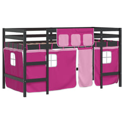 VidaXL 3206972 Lit pour enfant Rose Polyester