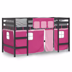 VidaXL 3206972 Lit pour enfant Rose Polyester