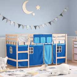 VidaXL 3206974 Lit pour enfant Bleu Polyester