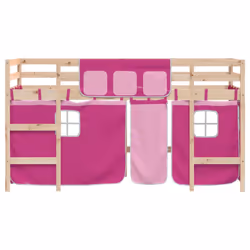 VidaXL 3206975 Lit pour enfant Rose Polyester - Vue supplémentaire 5