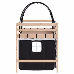 VidaXL 3206982 Lit pour enfant Noir, Blanc Polyester - Vue supplémentaire 7