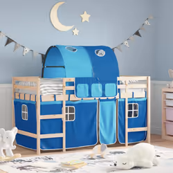 VidaXL 3206983 Lit pour enfant Bleu Polyester