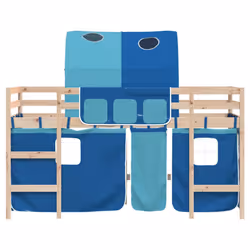 VidaXL 3206983 Lit pour enfant Bleu Polyester - Vue supplémentaire 4