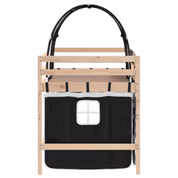 VidaXL 3206991 Lit pour enfant Noir, Blanc Polyester - Vue supplémentaire 7