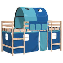 VidaXL 3206992 Lit pour enfant Bleu Polyester