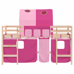 VidaXL 3206993 Lit pour enfant Rose Polyester - Vue supplémentaire 5