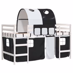 VidaXL 3206994, Noir, Blanc, Polyester, 90 x 200 mm, 1 pièce(s)